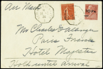 N° 3 10F sur 90c rouge Berthelot obl. New-York au