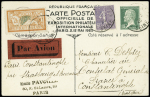 N° 200 +145 +171 sur entier Pasteur 15c de l'Expo