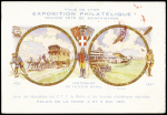 N° 230/31+163/65 sur carte postale de l'Expo phil