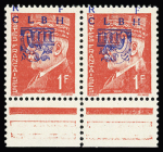 DECAZEVILLE N°4 et 6 type I et II se-tenant en paire,