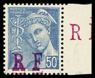 NIORT Mercure 40c et 50c, rare, qq pièces connues,