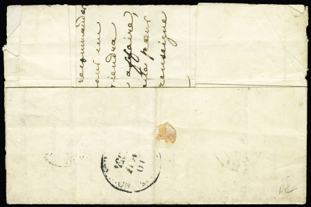 France n° 18 1F carmin et paire de 10c Bande deCert.