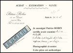 N° 11 50c Pasteur en bande horizontale de six bdf, très
