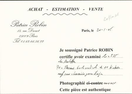 N°35 70C Mercure en bande verticale de onze, très