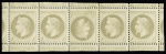 N° 27B 4c gris Type II TETE-BECHE au milieu d'une