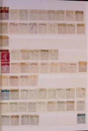 1876-1956 Collection de 1250 PERFORES détachés et