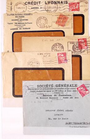1876-1956 Collection de 1250 PERFORES détachés et