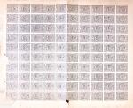 1917-18 600 Fiscal stamps of ECUADOR in sheets or half