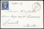 FAVERGES PC du GC 1471 sur n° 22 +T15 sur lettre 1863,