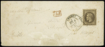 N° 30 sur enveloppe Valentine d'Annecy 1872 pour la