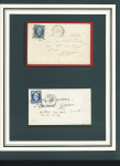 1849-1864 Joli lot de 13 enveloppes VALENTINE sur pages