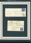 1849-1864 Joli lot de 13 enveloppes VALENTINE sur pages