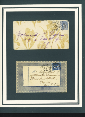 1887-1925 Joli lot de 20 enveloppes VALENTINE sur pages
