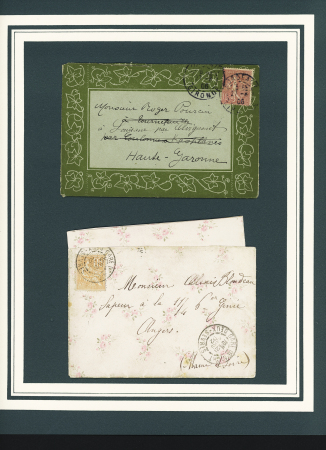 1887-1925 Joli lot de 20 enveloppes VALENTINE sur pages