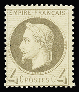 N° 27A 4c gris, neuf sans charnière TB. Signé Calves