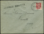 N° 719A obl. 01.01.1947 sur lettre avec griffe ASSEMBLEE