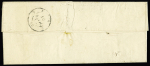 n° 3 obl. grille sur lettre de Bonnières (Seine et