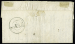 Lettre avec texte daté de Paris 18 mai 1871 avec papillon