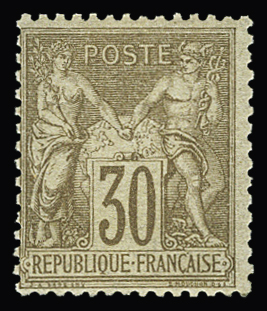 N°69 30c brun-clair, Type I,  neuf s ans charnière.