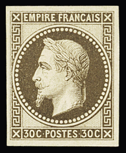 N° 30c 30c brun, Rothschild, neuf charnière propre.