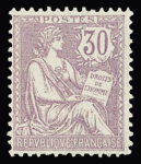 N°124/128, neuf Type Mouchon, n° 127 trace de charnière