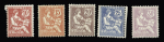 N°124/128, neuf Type Mouchon, n° 127 trace de charnière
