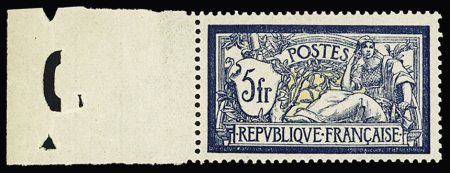 N° 123 5fr. bleu et chamois, neuf sans charnière