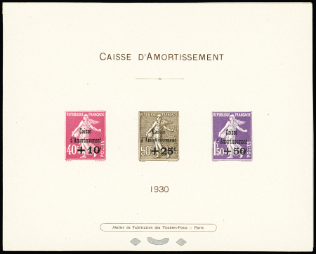 N° 266/268, épreuve collective. TB.