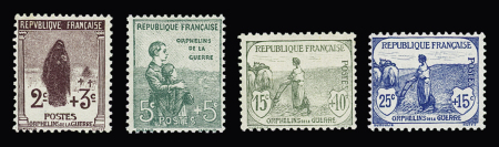 N° 148/151, 1er série Orpheline, neuf sans charnière.