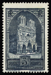 N° 259 3f. ardoise, les 3 types (II, III, IV), neuf