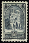 N° 259 3f. ardoise, les 3 types (II, III, IV), neuf
