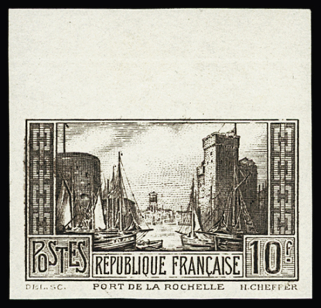 N° 261Ba 10F brun-noir, non-dentelé, fraîcheur postale,