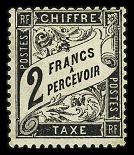 N°23 2F noir, TB, R. Cert. JF.Brun