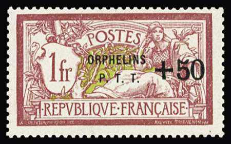 N° 120-121-140 surchargé ORPHELINS PTT, Non émis,