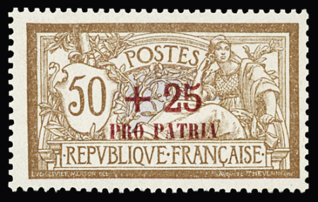 N° 120-121-140 surchargé PRO PATRIA, Non émis, toujours