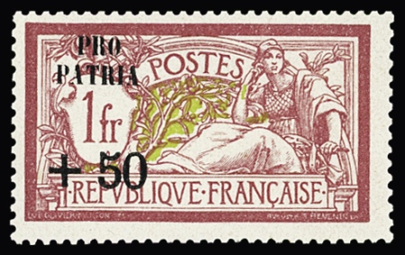 N° 120-121-140 surchargé PRO PATRIA, Non émis, toujours