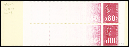 N° 1816-C3 0,80 Marianne de Béquet, carnet avec impression