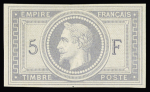 N° 33c F violet-gris non dentelé, infime trace de