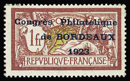 N° 182 PROJET DE SURCHARGE, TTB, RR. Signé Calves