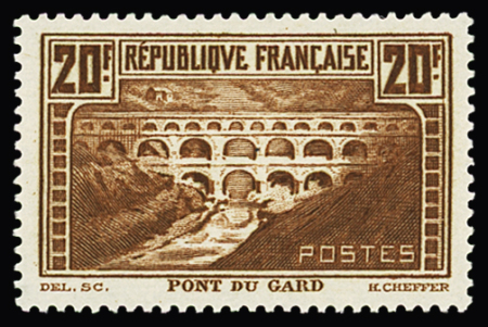 N°262d 20f. chaudron foncé, Type IIA. TB. Signé
