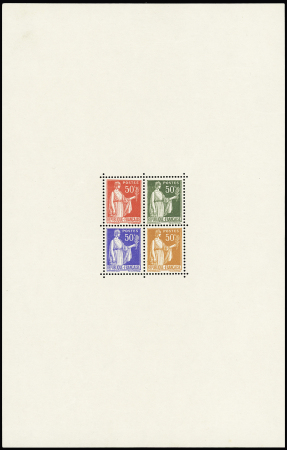 Bloc feuillet, non émis sur le le type Paix n°283,