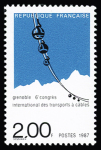 N° 2480b 2F Transports à câbles, variété couleur