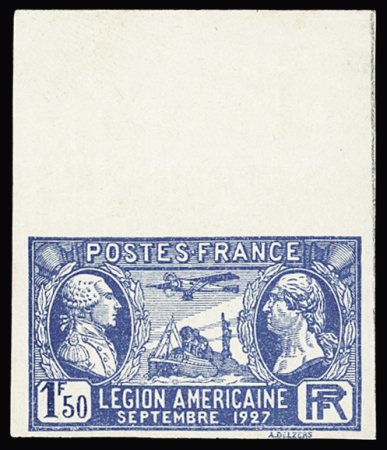 N° 245a 1F50 Légion américaine, non dentelé, neuf