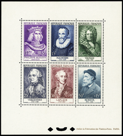 N°  1027 à 1032 Célébrités diverses, TTB, R
