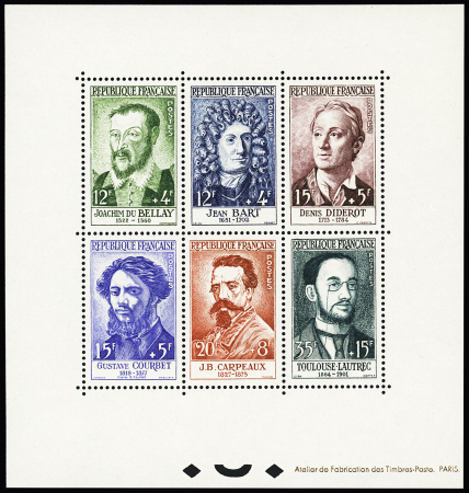N°  1166 à 1171 Célébrités diverses, TTB, R