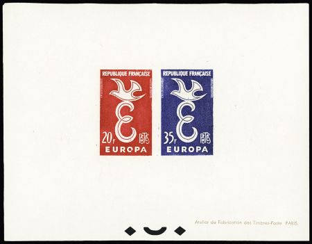 N°  1173 à 1174 Europa, non dentelé, TTB, R