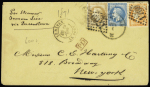 N° 48 40c orange et Empire Lauré N° 28 et 29 10c