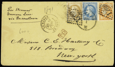 N° 48 40c orange et Empire Lauré N° 28 et 29 10c