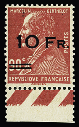 N° 3 10F sur 90c Berthelot, bdf, bon centrage, très