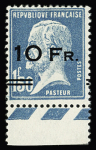 N° 4 10F sur 1F50 Pasteur, bdf, bon centrage, très